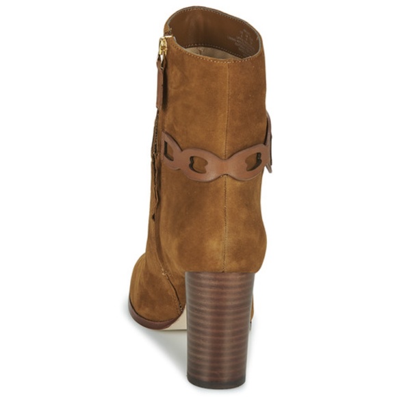 Lauren Ralph Lauren Abigael Boots Bootie Cognac size 10B - Picture 5 of 6